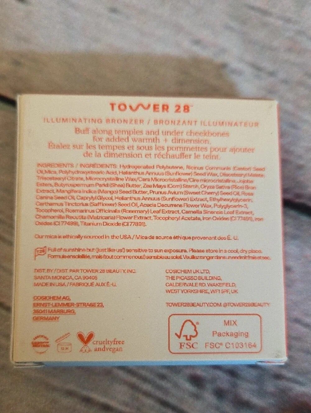 TOWER Bronzino Illuminating Bronzer West Coast